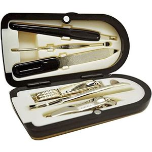 Golden Nail Clippers Set 6-delige Nail Tool Rvs Nail Clippers Nail Clippers Wenkbrauw Clip Oor Pick Set Scherpe Teennagel en Vingernagel Clippers