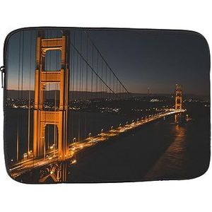 Laptop Sleeve Golden Gate Bridge Slim Laptop Case Cover Duurzame Aktetas Shockproof Beschermende Notebook Case 15 Inch
