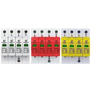 GFGWXMQB Overspanningsbeveiliging Bliksemafleider Overspanningsbeveiliging 1P/2P/3P/4P Huishoudelijke Stroombescherming 40KA (ADM5-25I 4P Niveau 1)