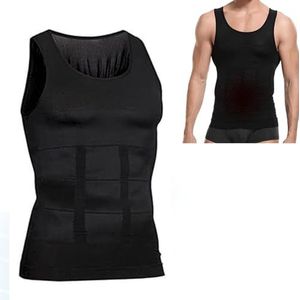 SculptCore – Men's Body Shaper, Men Sleeveless Slimming Body Shaper Vest, Ionic Compression Shaping Undershirt (3XL,1Pcs Black)