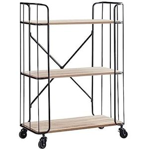 Keukentrolley Opbergwagen 3 Tier Keuken Opbergwagen Met Wielen Beweegbare Utility Winkelwagen Vintage Rek Opbergplank Trolley Voor Woonkamer Utility Cart Rolwagen