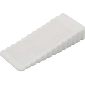 Deurstopwiggen, 1 stuks siliconen stoppers blok wig deurstoppers(White)
