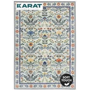 KARAT Laagpolig tapijt, 160 x 230 cm, wasbaar antislip tapijt, voor woonkamer, kinderkamer en hal, Cascada