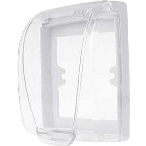 NaisiCore Wandschakelaar waterdichte Cover Box Wandlamp Inbouwbus Deurbel Plastic Flip Cap Cover Clear Badkamer Accessoires