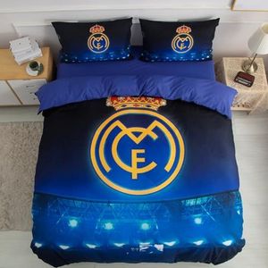ENIXWH - Madrid Modric - Dekbedovertrekset - 135 x 200 cm - Microvezel - 3D Voetbalster