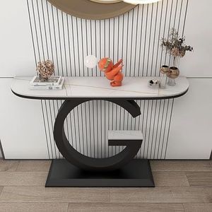 80 * 30 * 80cm smalle hal consoletafel, Scandinavische stijl achter banktafel for hal, entree, woonkamer(Black 3)