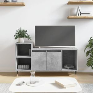AJJHUUKI Entertainmentcentra en tv-standaards TV-meubel Beton Grijs 100x35x55 cm Engineered Houten Meubels