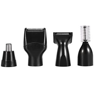 Saluaqui Geavanceerd 4 in 1 Oplaadbare Neushaar Trimmer voor Heren met Elektrische Baard, Wenkbrauw, Oor en Tempelklipper - USB -laad en 360 graden Precisie