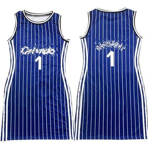 yk8fass Casual dubbelzijdige jurk vj-82051, Blauwe strepen, M