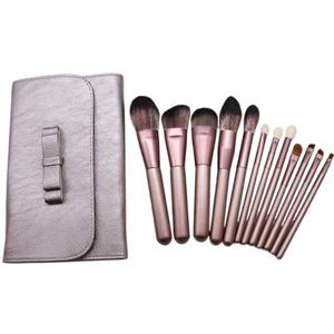 MQPALZKD 12 Kleine Druivenmake-upborstelset Poederoogschaduwborstel Volledige Set Schoonheidstools