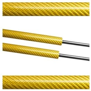 Dempers Achterklep Lift Ondersteuning Struts Voor Hyundai Terracan HP 2001-2007 Kofferbak Schokdempers Demper Cilinders Stang 2PCS Gasveren(Yellow carbon fiber)
