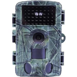 60MP WIFI Outdoor Jacht Trail Camera 4K Wildlife Cam Track Bewegingsgeactiveerde Infrarood Nachtzicht Waterdichte Fotoval Nauwkeurige Opname Heldere Beelden(Camera Add 64GB)