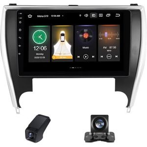 10inch Car Radio Touchscreen geldt voor Toyota Camry 7 XV 50 55 2014-2017, Achteruitrijcamera Compatibel met CarPlay/Android Auto/Bluetooth FM/AM RDS Radio GPS-navigatie 4GLTE 5GWIFI(NF-1)