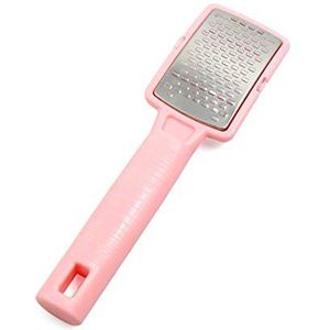 Roze roestvrijstalen mes gebarsten huid voetverzorging pedicure nagelriemschrobber vijlrasp/75