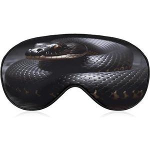 Black Snake Eye Mask Side Sleeping Mask Light Blinddoek Slaapmasker Neus Pad en Elastische Band voor Kinderen Vrouwen en Mannen