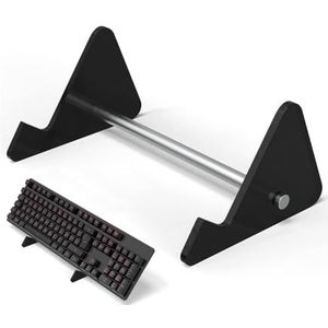 Enkellaags transparant acryl toetsenbord display voor mechanische toetsenbordstandaard voor computer gaming pc standaard (zwart)