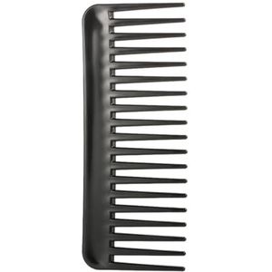 Zwarte Grote Brede Tand Kam 19 Tanden Ontwarren Haarborstel Hittebestendige Anti-statische Hoofdhuid Massage Haar Kam Haaraccessoires