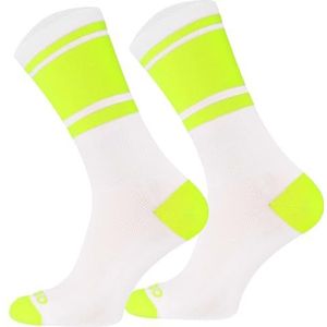 TODO Fietssokken voor dames en heren, ademende racefietssokken, sokken met motief voor fietsen of hardlopen, 43-46 EU