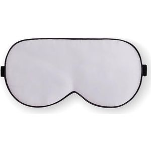 Moerbei Zijde Slaap Oogmasker Volwassen Zachte Blinddoek Gladde Oogdekking Slaap Elastische Band (Zilver Grijs_3 stuks)