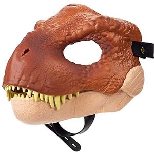 Beluapi Opvallend dinosaurus masker, dino masker met bewegende kaak decoratie. Latex verkleed hoofddeksel met opening en bewegende kaak. Cosplay party, verjaardag, Halloween, Kerstmis. Masker voor kinderen en volwassen, Bruin, M