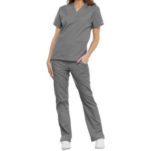 Cherokee Dames Tuniek Top Originals - V-hals met zakken - WWE4700 - Grijs - XL