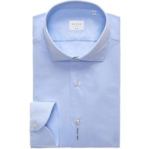 Xacus, Heren, Overhemden, Blauw, Maat: 6XL Polyamide,