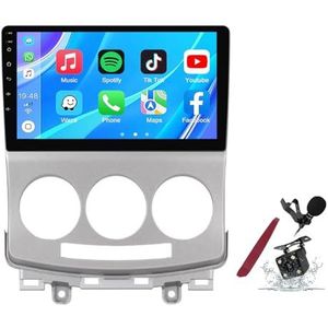 Android 14 Autoradio Sat Navi voor M-azda 5 (2005-2010) 9 Inch Touchscreen Multimedia Speler met Draadloze Carplay GPS Navigatie FM RDS Bluetooth 5G-WiFi SWC DSP,M120s