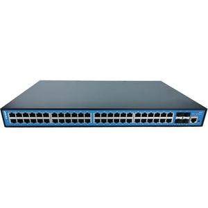 Managed POE Switch 48 poorten 10/100/1000M Gigabit Ethernet Switch Laag 3 met 4 SFP+ 10G sleuven