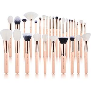 Eljjhah Borstels 6 stuks - 25 stuks Make-up borstels set Beauty kits Cosmetische Make-up borstel POWDER FOUNDATION EYESHADOW CONCERLER (Handvat Kleur: T440 (30 stuks per set))