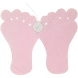 Folat - Geboorteslinger roze baby voetjes - 6 meter