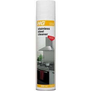 HG Rapid RVS Cleaner, Verwijdert vet, vuil en vingerafdrukken op alle keukenoppervlakken - 300ml Spray (341030106)