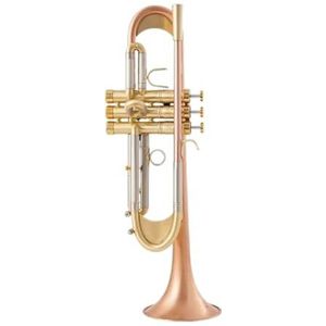professionals Trompetten Kwaliteit Trompet Verzilverd GOUDEN SLEUTEL Platte Bb Professionele Trompetbel Muziekinstrumenten (Color : Gold)