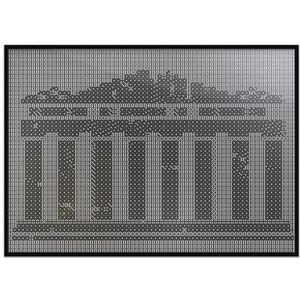 Gerrit dobbelsteenpuzzel｜ Kunstpuzzel aan de muur｜Creatief spel｜Gepersonaliseerde idool huisdier fotolijst｜Cadeau for vrienden, ouders, kinderen (Color : Black)