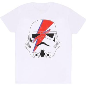 Uniseks T-Shirt met Korte Mouwen Star Wars Ziggy Stormtrooper Wit