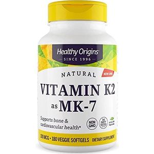 Healthy Origins: Natürliches Vitamin K2 als MK7 - 180 veg. Softgels