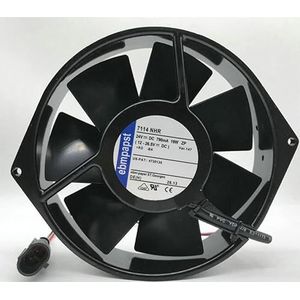 Original 7114 NHR 24V 790mA 19W 2-Wire Cabinet Axial Fan