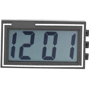 Zerone Kleine Digitale Auto Dashboard Klok voor Auto's, Lcd-scherm Tijd Datum Display Stick-on Digitale Klok met Beugel