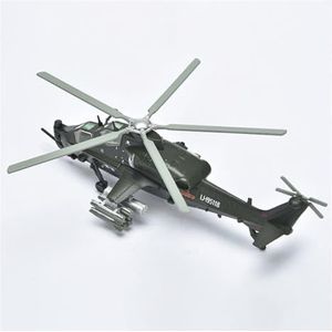 1/100 Voor AF1 China Luchtvaart 10 Gunship Helikopter WZ-10 Miniatuur Gegoten Legering Militaire Vechter Model Speelgoed Jongen