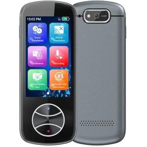 1 STUKS AI 137 Taal Stem Vertaler Apparaat Offline Direct Real-Time WiFi/Offline Opname/Foto Draagbare Slimme Vertaling Snelle reactie(Grey)