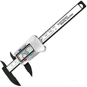 Digitale schuifmaat Digitale remklauw Vernier Pachometer Elektronische remklauwen Barbell KALIBER Gereedschapshulpmiddelen Kalibrator Meetmetingen meten Meetapparaat (Color : 0-100mm Silver)