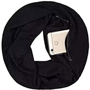Ulalaza Infinity sjaal met verborgen ritsvak, lichtgewicht reisomslag voor dames en meisjes