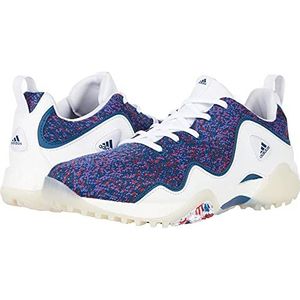 adidas Men's Codechaos 21 Primeblue Spikeless Golf Shoes, Blue, White, 9.5