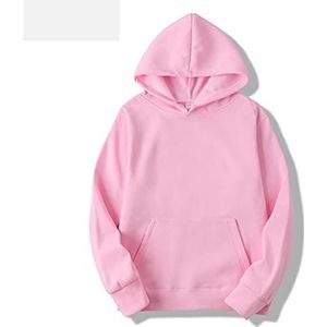 Hoodies sweatshirts mannen vrouw mode effen kleur rood zwart grijs roze herfst winter fleece hiphop hoody mannelijke merk casual tops-pink hoodie,XL