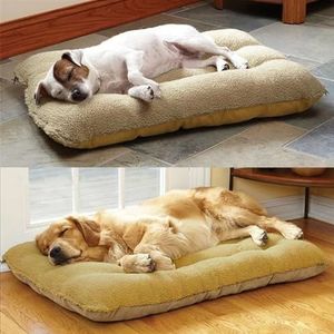 dog bed Zacht en warm hondenmatras huisdier hoge rug waterdicht zijnest hond warm bed hondensofa nest herfst- en winternest (Color : Brown, Size : 120x80cm)