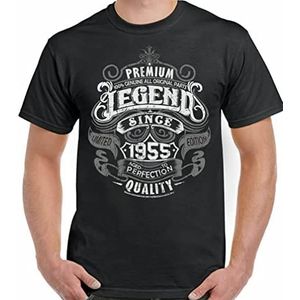 67th Birthday T-Shirt 1955 Mens Funny 67 Year Old Top Legend Since Black T-shirts & overhemden(3X-Large)