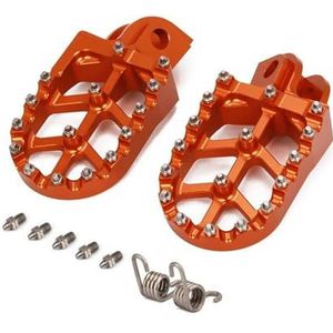 voetsteunen motorfiets Voor FREERIDE250R Voor FREERIDE350 Voor 640 ADVENTURE Voor TC65 Voor TC125 Voor TC250 Voor TE125 Motorfiets Voetsteun Voetsteunen Pedalen Rust Motorfiets Voetsteun(Oranje)