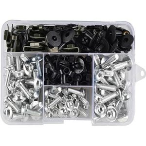 Motorfiets schroevenset Kuipbouten Schroeven Kit Moerklemmen Voor Suzuki Voor Meeste Sportmotoren(ZILVER)