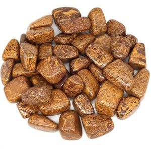 AtkitS Mooie natuurlijke valsteen, mineraal, bulk, helende kristal, edelsteen, aquarium, woondecoratie (kleur: olifant skin jasper, maat: 200 g)