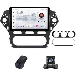Draadloze Carplay Android 14 Autoradio 2Din geldt voor Ford Mondeo 4 2010-2014 10Inch Autoradio met GPS-navigatie/FM RDS-radio 4GLTE 5GWIFI/DSP Achteruitkijkcamera+Stuurwielbediening(C20Plus)