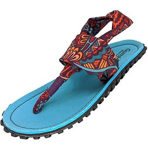 Gumbies Slingbacks sandalen van gerecyclede materialen, robuuste zool van gerecyclede autobanden, zacht voetbed van canvaskatoen, comfortabele stoffen bandjes voor ideale grip, vintage, 39 EU